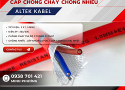 Cáp chống cháy chống nhiễu 2x1.0mm2 Altek Kabel sẵn hàng Đà Nẵng, Hà Nội, Gia Lai