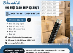 Ống ruột gà lõi thép bọc nhựa kèm PG tại Hà Nội, Đà Nẵng, HCM