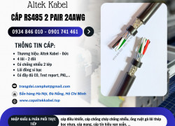 Cáp loa, cáp âm thanh, cáp truyền thông RS485 2 pair 24awg Altek Kabel tại Hà Nội, Đà Nẵng, HCM
