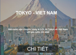 Cước Vận Chuyển Hàng Lẻ Từ Tokyo Về Việt Nam