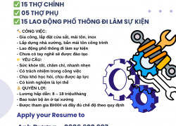 (BAO ĂN Ở) 35 THỢ CHÍNH PHỤ CƠ KHÍ GIA LÂM