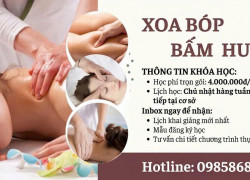 Khóa đào tạo xoa bóp bấm huyệt