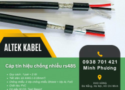 Cáp tín hiệu RS485 1 Pair 22AWG truyền dữ liệu ổn định Bình Định, Huế, Quảng Bình