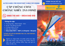 Cáp tín hiệu báo cháy chống cháy chống nhiễu 2x1.0 Altek Kabel tại Đà Nẵng, Hà Nội, HCM