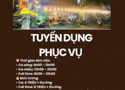 TUYỂN NV NỮ BÁN CAFE QUẬN 12