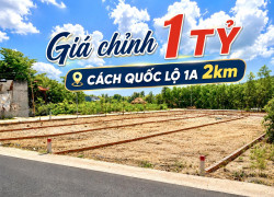 Nhỉnh 1ty sở hữu lô đất gần QL1A - mặt tiền kinh doanh 10m5 - sẵn sổ