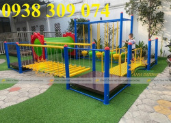 Bộ vận động đa năng thang leo ống chui nhà leo nằm ngang