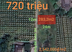 Bán thu hồi vốn lô đất thổ gần KCN Phú Ngãi Trị giá 720 triệu