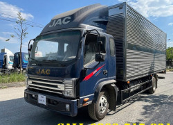 Xe JAC N750E5 Plus 7.2 tấn thùng kín màu xanh giao liền