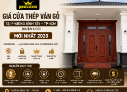 Giá cửa thép vân gỗ tại Phường Bình Tây