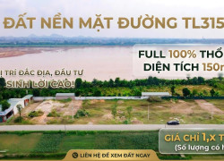 ĐẤT MẶT ĐƯỜNG TL315 – VIEW SÔNG – VỈA HÈ 10M 🔥 GIÁ F0 ĐẦU TƯ SIÊU TIỀM NĂNG