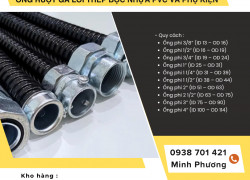 Ống Ruột Gà Lõi Thép Bọc Nhựa PVC Và phụ kiện ống kẽm giá tốt sẵn kho Đà Nẵng