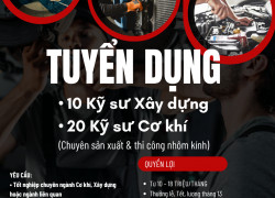 THUẬN PHONG TUYỂN DỤNG KỸ SƯ XÂY DỰNG VÀ CƠ KHÍ