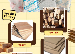 Gỗ nội thất đi container có cần gói hút ẩm không?