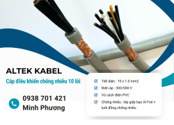 Báo giá cáp điều khiển chống nhiễu 10x1.0mm2 tại Gia Lai, Đà Nẵng, Quảng Ngãi