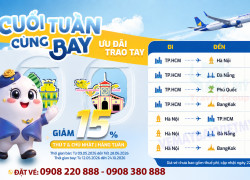 Vietravel Airlines khuyến mãi vé Cuối tuần