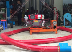 Máy hút nông sản, hút hạt 2 đầu 15m, đầu nổ 15Hp Turbo TBH15