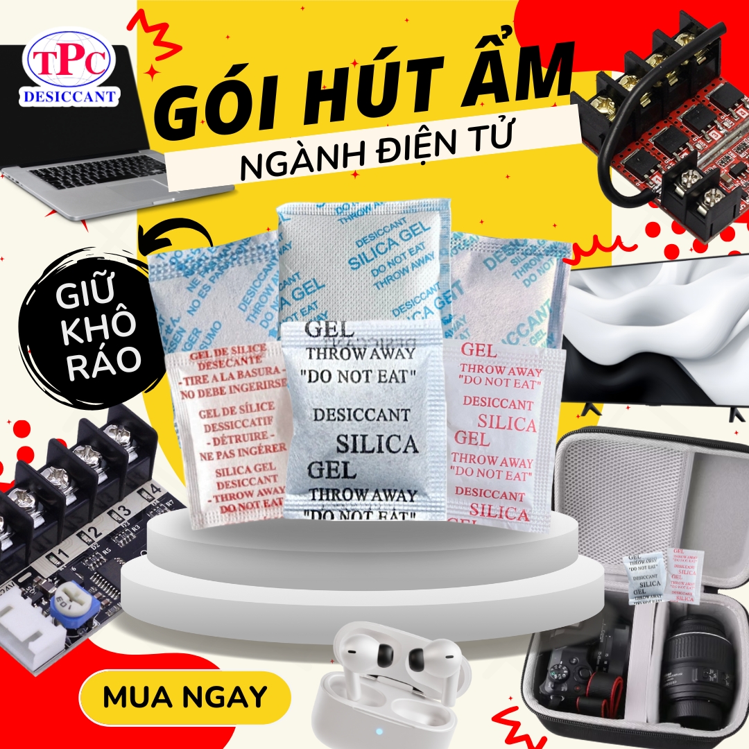 Vì sao linh kiện điện tử thường đi kèm gói hút ẩm?
