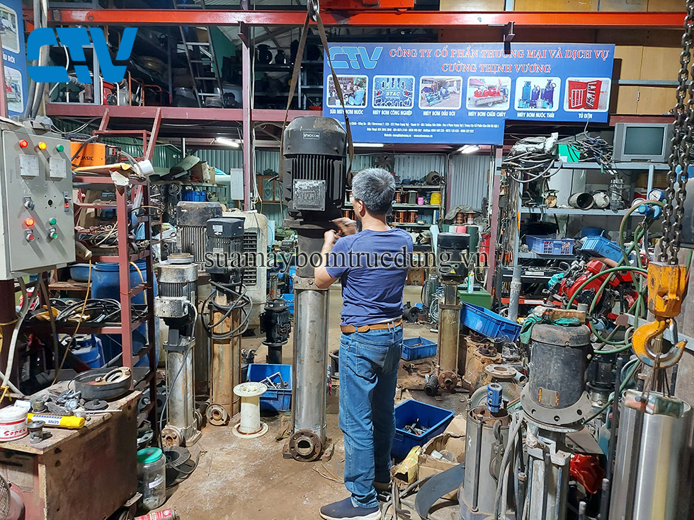 Sửa chữa máy bơm đa tầng cánh trục đứng uy tín, chuyên nghiệp