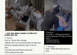 MIA BEAUTY tuyển KTV chăm sóc da có kinh nghiệm làm Bình Chánh