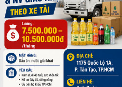 TUYỂN TÀI XẾ & NV GIAO NHẬN THEO XE TẢI