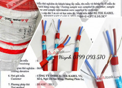 bảng giá cáp chống cháy 2 x 0.75 -  tiêu chuẩn IEC 60331 & BS6387