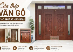 Cửa Thép Vân Gỗ Cho Nhà Ở Hiện Đại – Giải Pháp Đẹp, Bền & An Toàn