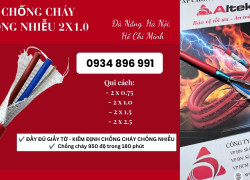 Cáp chống cháy chống nhiễu 2X1.0 – Sẵn hàng tại kho Hà Nội, Đà Nẵng, TP.HCM