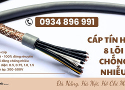 Cáp Điều Khiển 8 Lõi Chống Nhiễu phân phối tại Hà Nội, Đà Nẵng, TP. Hồ Chí Minh
