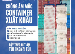 Dây treo hút ẩm có giúp container hạn chế đọng nước?