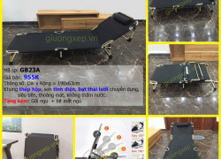GIƯỜNG GẤP VĂN PHÒNG GB23A – GỌN NHẸ, CHẮC CHẮN, NGỦ ÊM