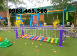Bộ vận động thăng bằng mầm non, cầu thăng bằng giao động trẻ em