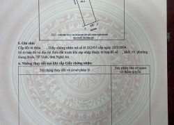 BÁN ĐẤT Lối KIM ĐỒNG – TRUNG TÂM TP VINH