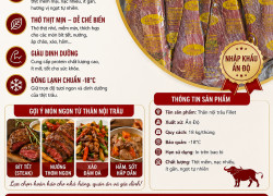 Thăn nội trâu đông lạnh – hàng đẹp chuẩn nhà hàng