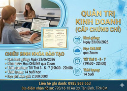 Khóa học chứng chỉ Quản Trị Kinh Doanh