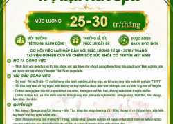 Tuyển 30 Trị liệu viên Spa chăm sóc sức khỏe làm ở TP Hà Nội