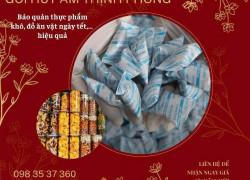 Vì sao trong gói bánh kẹo thường có gói hút ẩm?
