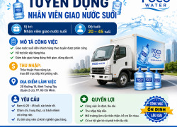 NV GIAO NƯỚC SUỐI QUẬN 2 (Nam từ 20 – 45 tuổi)