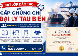 TUYỂN SINH LỚP ĐÀO TẠO VÀ CẤP CHỨNG CHỈ ĐẠI LÝ TÀU BIỂN
