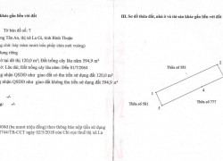 Bán đất tại La Gi, Bình Thuận, 5,5 tỷ, 714,9m2 đẹp xuất sắc