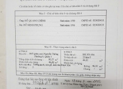 Bán nhà Mặt tiền đường Nguyễn Phúc Nguyên Q3 1 trệt 1 gác suốt