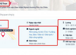 TUYỂN GẤP CÔNG NHÂN (LÒ ĐỐT/XỬ LÝ HOẶC TÁI CHẾ)