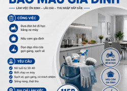 TUYỂN TẠP VỤ – BẢO MẪU GIA ĐÌNH BIÊN HÒA