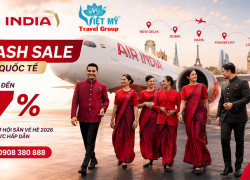 Bay quốc tế tiết kiệm cùng Air India Flash Sale mùa hè 2026
