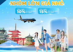 Săn vé nhóm giá tốt cùng Vietnam Airlines, giảm đến 15%