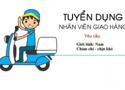 Tuyển giao hàng xe máy ( hoặc theo xe tải ) khu vực nội thành HCM