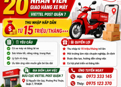 TUYỂN NHÂN VIÊN GIAO HÀNG XE MÁY – VIETTEL POST QUẬN 7