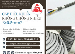 Cáp điều khiển Altek Kabel 3x0.5 không lưới chống nhiễu cho thang máy