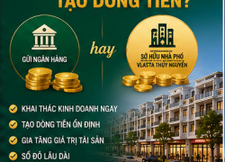 Gửi Ngân Hàng Hay Sở Hữu Nhà Phố Tạo Dòng Tiền Tại Vlasta Thủy Nguyên?