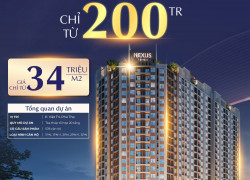 CHỈ TỪ 200 TRIỆU – SỞ HỮU CĂN HỘ 5⭐ NEXUS TOWER TRUNG TÂM VIỆT TRÌ, GIÁ TỪ 34 TRIỆU/M²